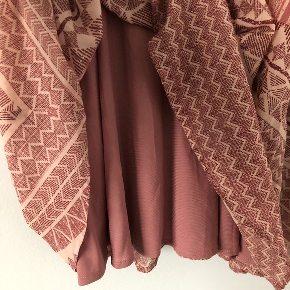 Bar III Mauve Geometric Printed Dress - Picture 5 of 5